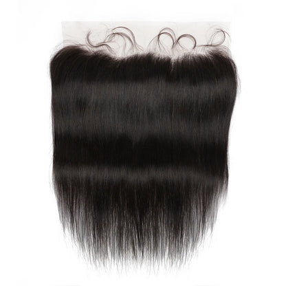 13x4 Lace Frontal Remy Brazilian Human Hair Pre-plucked 13*4 Transparent Lace 10 to 20 Inches Straight Frontals With Baby Hai