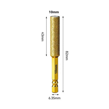 Diamond Core Bits Hex Shank Dry Drilling for Ceramic Tile Granite Marble Hole Saw Tile Cutting Tool Set - D10
