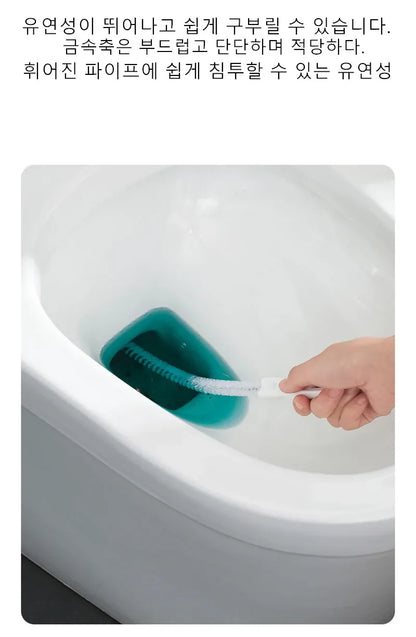Pipe Dredging Brush Bathroom Hair Sewer Sink Cleaning Brush Drain Cleaner Flexible Cleaner Kitchen Clog Plug Hole Remover Too