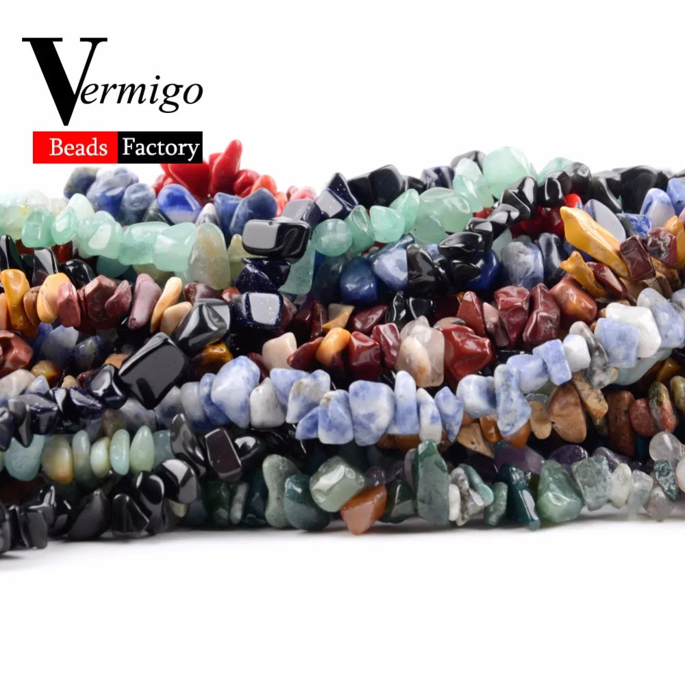 Irregular Freeform Chip Gravel Beads Natural Stone Amethysts Tiger Eye Beads For Jewelry Making 3-5-8-12mm Diy Necklace 16inc
