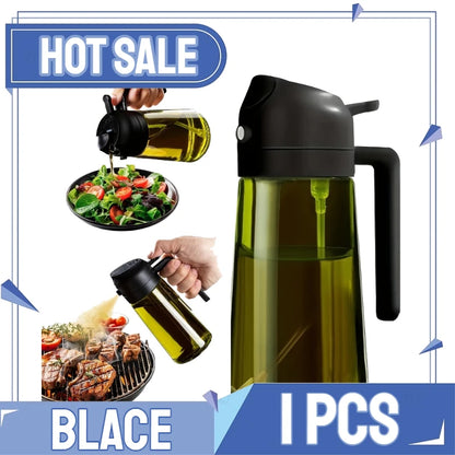 2in1 Kitchen Spray Oil Dispenser Oil Sprayer Polisher Or Only Brush Spray for Air Fryer Salad Grilling Roasting Cooking Kitch