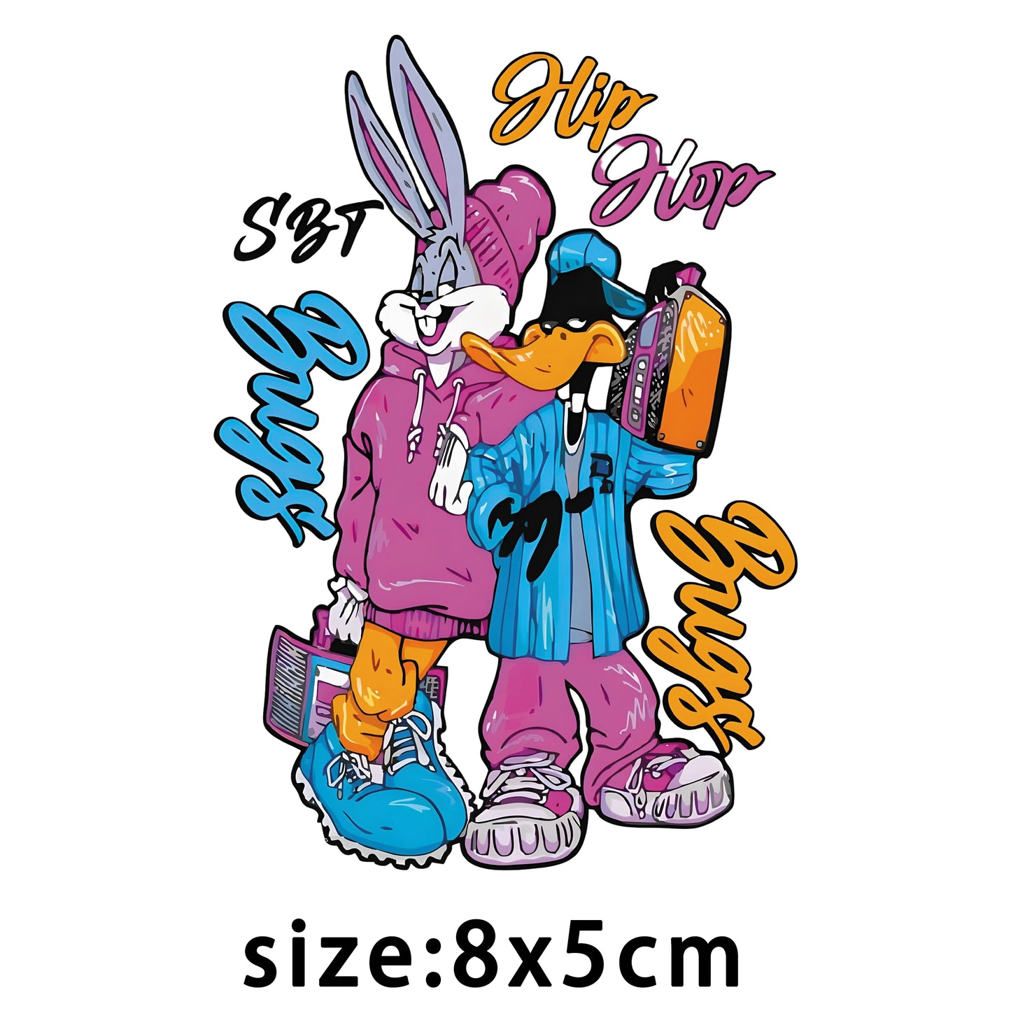 Cartoon Ducks and Rabbits DTF Transfers Ready to Press Iron on Transfers for T Shirts Patch Transfer Patches Clothes Iron Pat