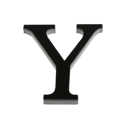 26 Letters DIY 3D Mirror Acrylic Wall Sticker Ornaments Black English Alphabet Decals Home Decor Wall Art Mural Party Decorat