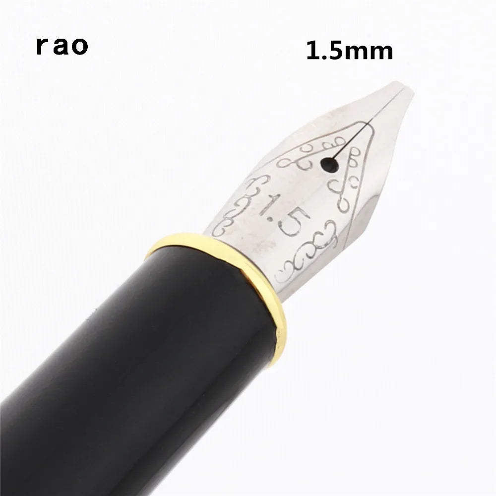 Luxury Quality 389 Black 0.5/0.7/1.1/1.5/1.9/2.5/2.9mm English Calligraphy Fountain Pen Stationary Supplies School Pens - 1.5