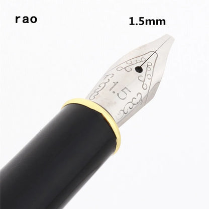 Luxury Quality 389 Black 0.5/0.7/1.1/1.5/1.9/2.5/2.9mm English Calligraphy Fountain Pen Stationary Supplies School Pens - 1.5