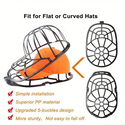 Anti-Deformation Baseball Cap Washer - Plastic Laundry&Kitchen Organizer, Washable Hat Rack for Accessories, Laundry Organize