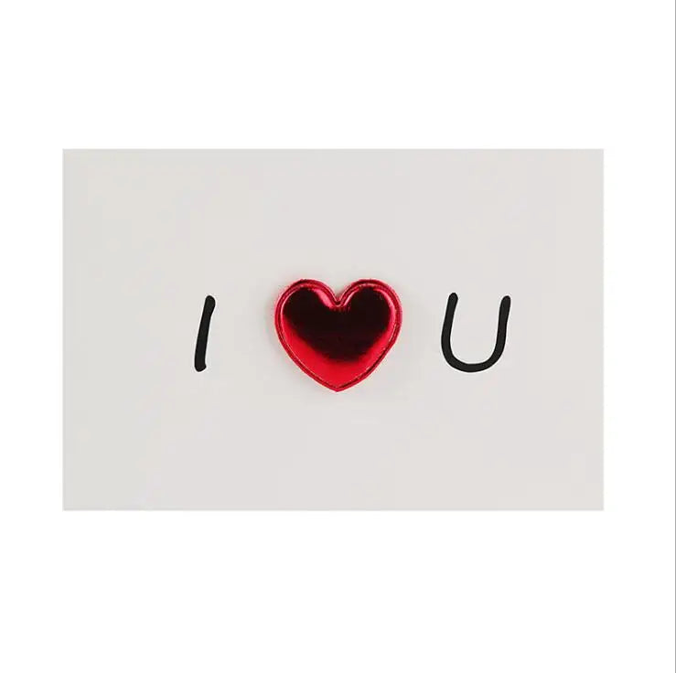 Cards Valentines Day Gift Love Postcard Wedding Invitation Greeting Cards Anniversary for Her Valentines Day Gift Card - B