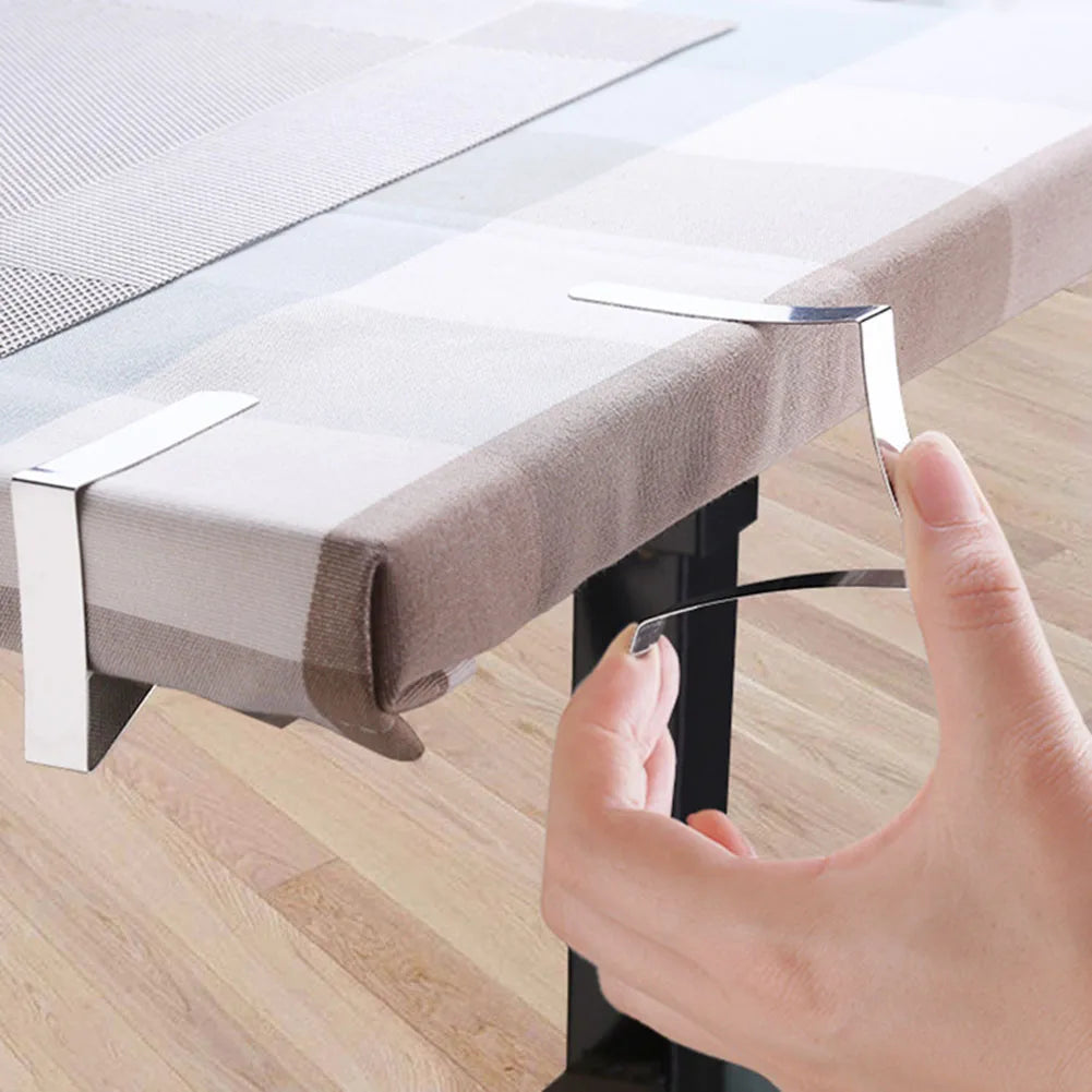 8 Pcs Stainless-Steel Table Cloth Clip Wedding Picnic Table Cover Clip Holder Round Tablecloth Stable Clips For Home Fixed Cl