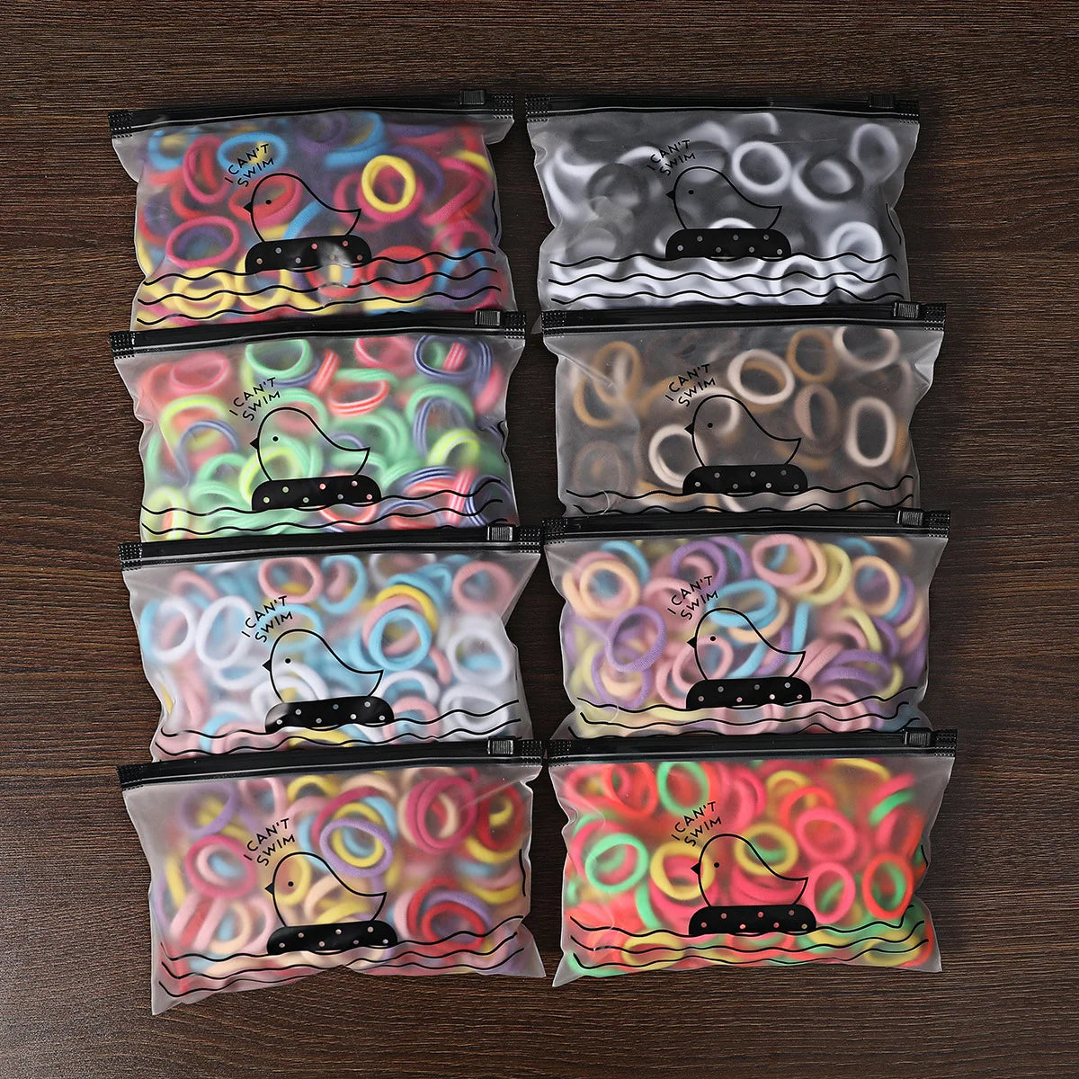 50/100Pcs Colorful Nylon Hair Bands for Children Scrunchie Hair Ties Rubber Band Kids Elastic Hair Leagues Girl Hair Accessor