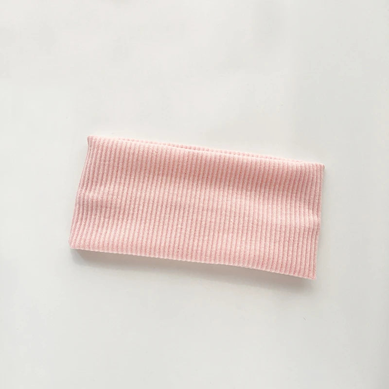 Women Solid Color Knitting Headband Elastic Vintage Yoga Sports Hairbands Gym Outdoor Sweat Absorbing Headwrap Hair Accessori