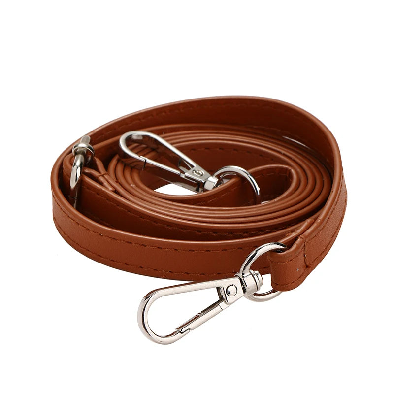 125CM Long PU Leather Bag Strap Accessories for handbags 1.2CM Wide Shoulder Bag Strap For crossbody Replacement Strap For Ba