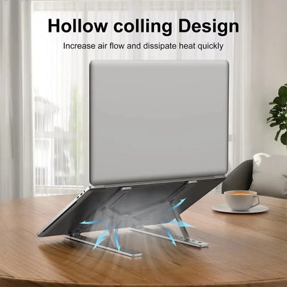 Foldable Laptop Stand Adjustable Portable Notebook Bracket Support Base Aluminum Alloy Holder For Macbook Laptop PC Accessori