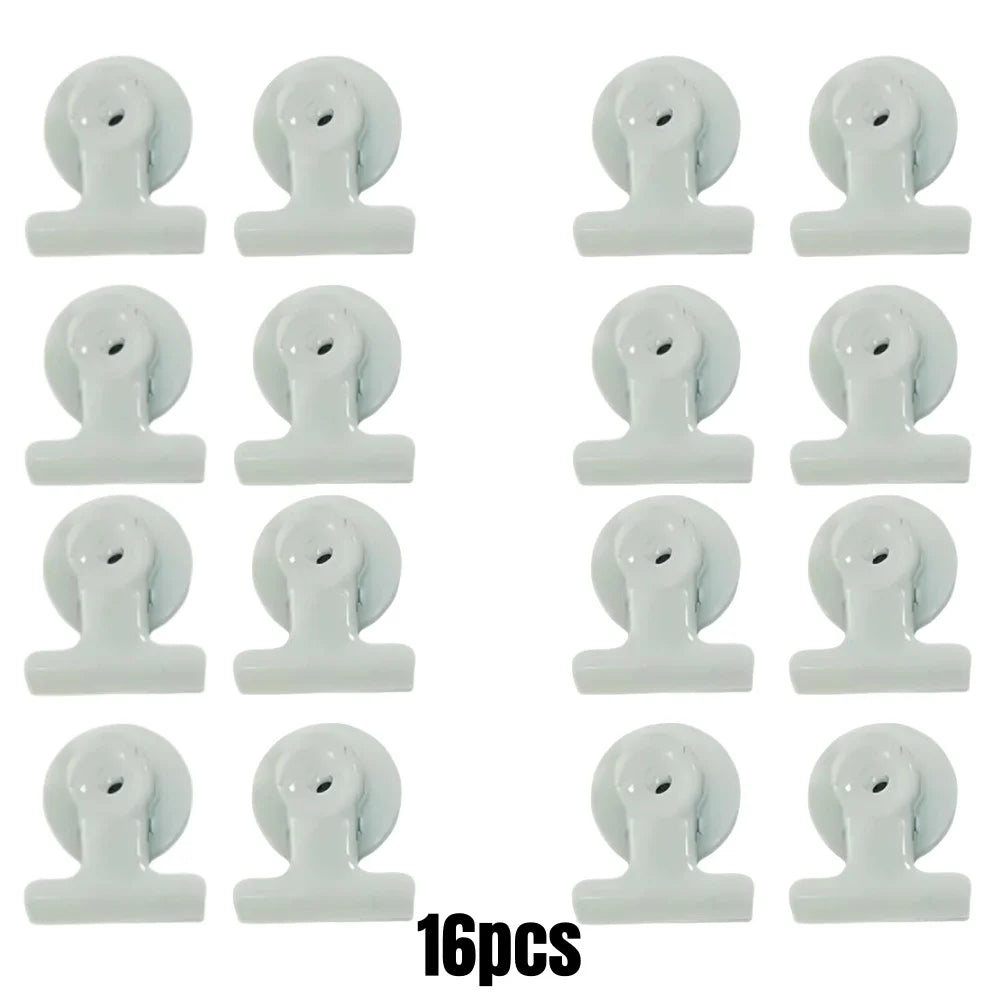 4/16pcs Magnetic Clips Heavy Duty Refrigerator Whiteboard Space-Saving Clip Set for Kitchen Office Photo Displays Holder Deco