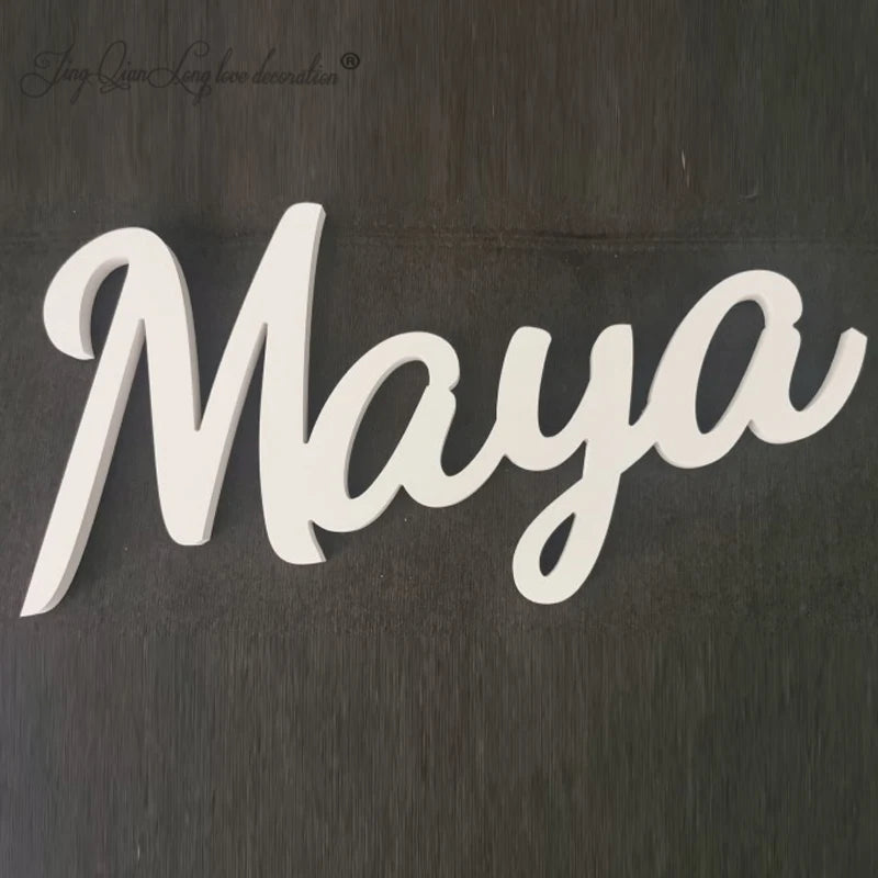 Custom Wooden Names or Words, Custom wood names to personalize walls and decor, Wood word signs, Names on a base