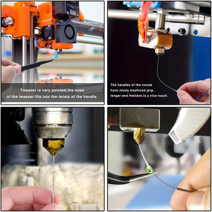 10pcs Cleaning Nozzle Tool Kit - Windshield Wiper, 3D Printer Head, Gas Stove Vent, Showerhead Needle Tube Brush