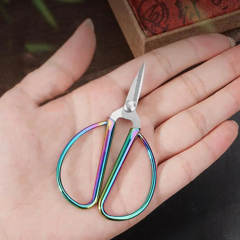 Mini Stainless Steel Scissors Vintage Tailor Scissors Durable Embroidery Scissors Fabric Thread Cutter Craft Tool For Sewing 