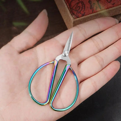 Mini Stainless Steel Scissors Vintage Tailor Scissors Durable Embroidery Scissors Fabric Thread Cutter Craft Tool For Sewing 