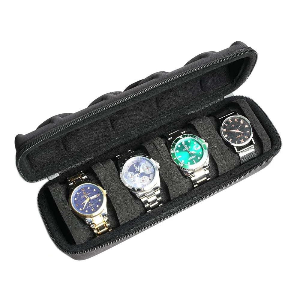 Watch Box Organizer Watch Travel Case Portable Storage Watch Display Holder for Wristwatches and Smart Watches Men Women Gift