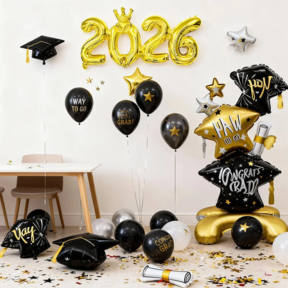 2026 Graduation Season Decoration Balloon 2026 Balloon for Graduation Season Campus Decoration Balloon Indoor and Outdoor Dec