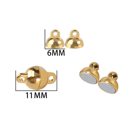 10-5Sets Stainless Steel Strong Magnetic Clasps Magnet End Clasp Connectors For Jewelry Making DIY Bracelet Necklace Accessor