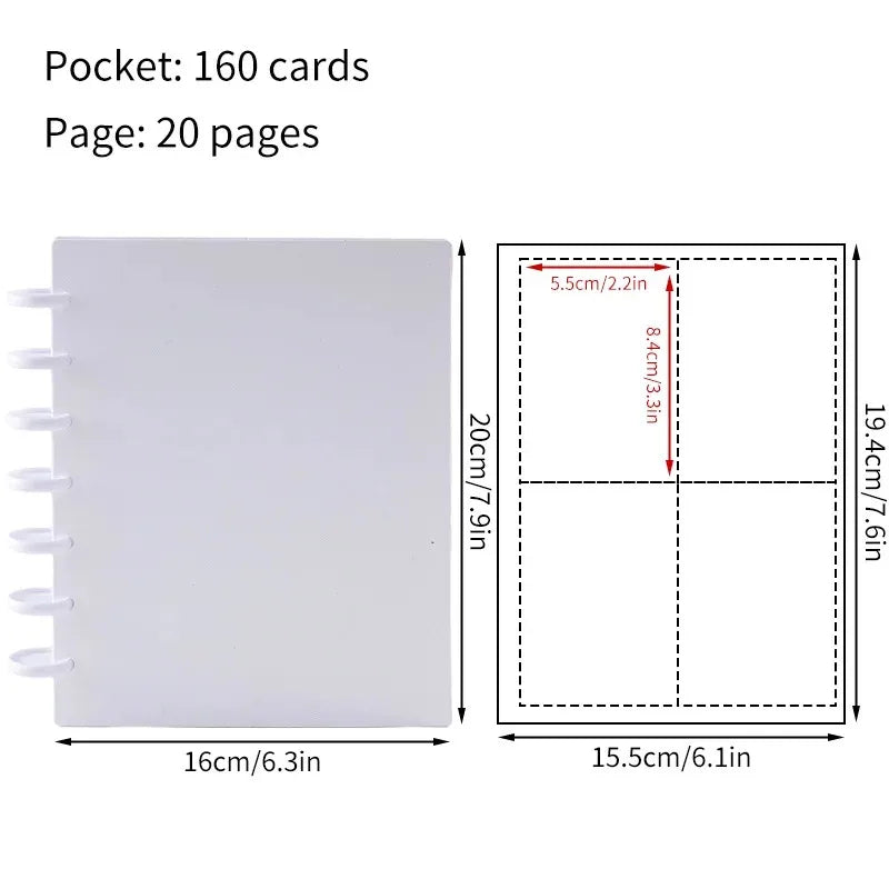 3inch Photocard Binder INS Photo Album K-pop Idol Collection Book 160 Pockets Photocard Album Collect Book Card Picture Album