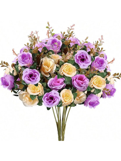 Artificial Flowers Silk Rose Wedding Home Festival Room Decoration Bride Bouquet Diy Scrapbooking Garland Wall Photography Pr