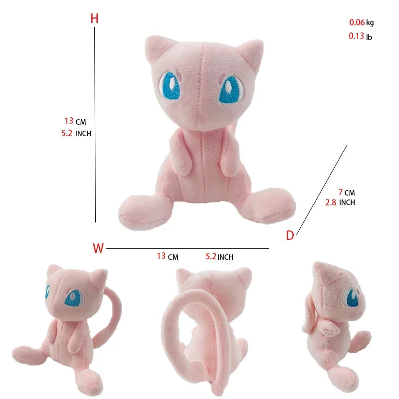 Pokemon Mew Plush Doll Kawaii Cartoon Go dex Mew Plush Toys Soft Stuffed Kawaii Anime Doll Pillow Birthday Gift For Kids - Me