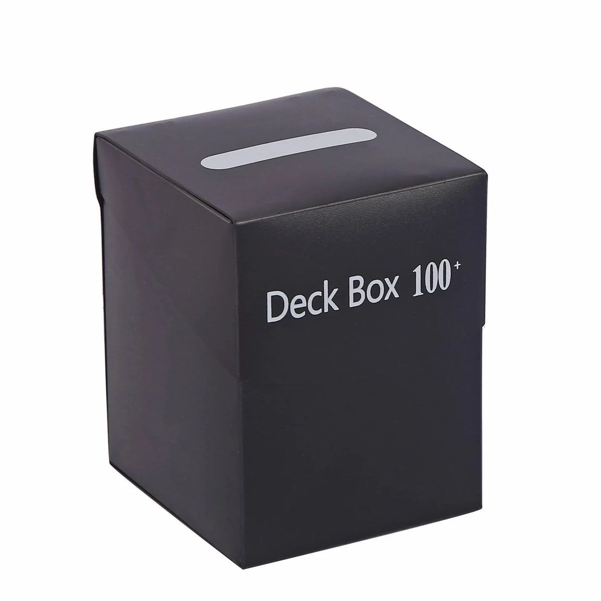 1 Box Game Trading Card Box, Solid Color Card Box, Card Holder Storage Box For Trading Cards, Sports And Games - White