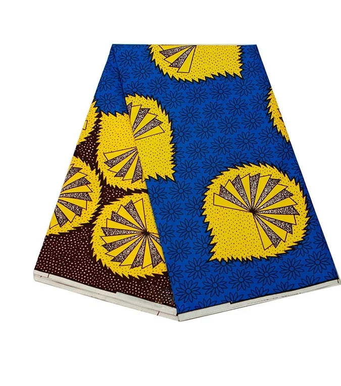 Africa Nigerian Prints Batik Fabric Real Wax Patchwork Sewing Dress Craft Cloth Polyester Ankara Tissu A-7