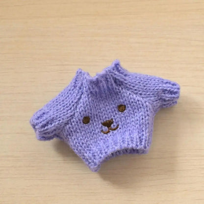 17cm Cute Mini Plush Doll'S Clothes Outfit Accessories For Korea Kpop Exo Labubu Idol Dolls Christmas Knitted Sweater Kid Gif