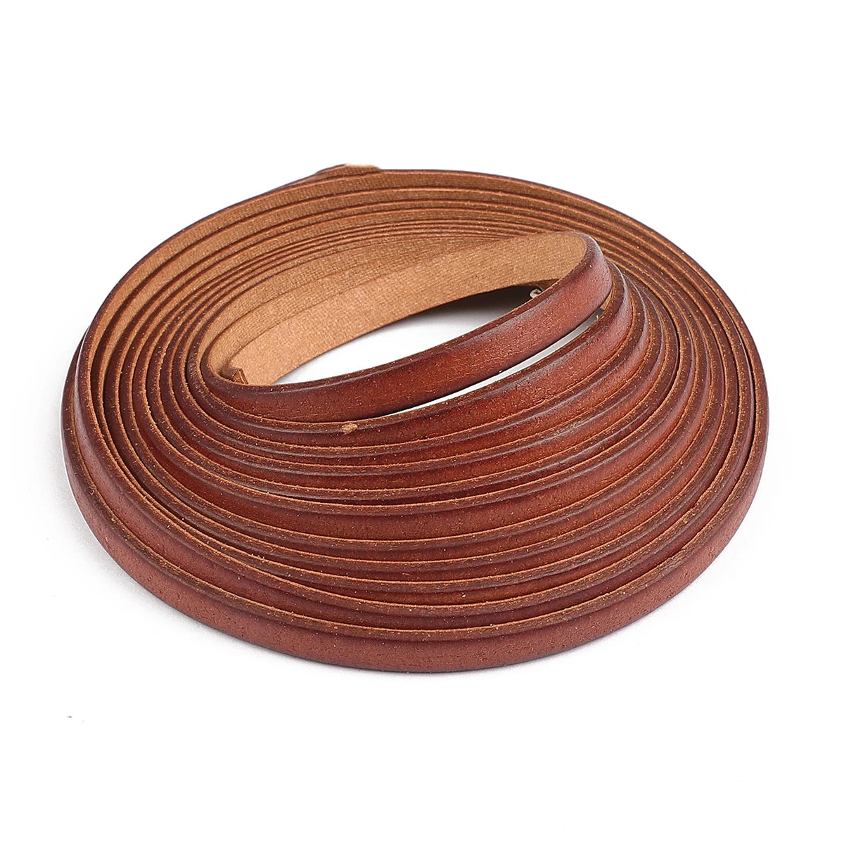 2m Vintage Faux Cowhide Leather Cord Strip Round/Flat Rope String DIY Bracelet Necklace Braided Craft Jewelry Making - flat-4