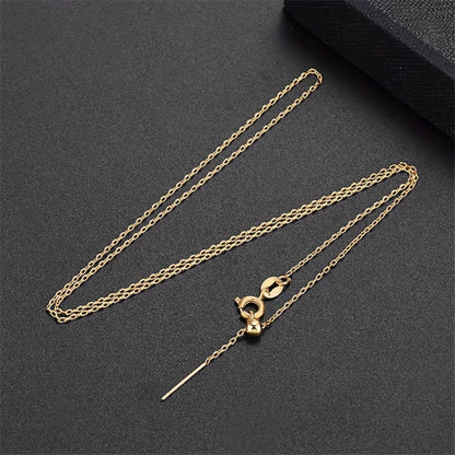 Adjustable Lariat Chain Necklace, Thin Stainless Steel Slide Chain for DIY Pendant Making, Multi-Color Available