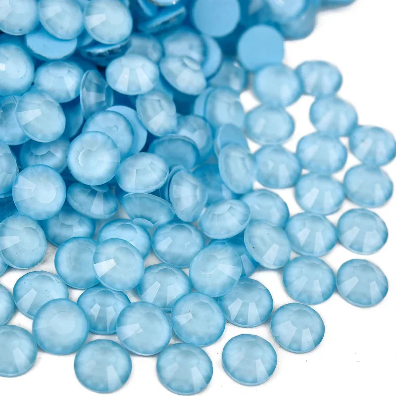 Billow Blue Series Non Hotfix Rhinestones SS6-SS30 Nail Charm Art Flatback Crystals Super Glitter Glass Strass for DIY Craft 