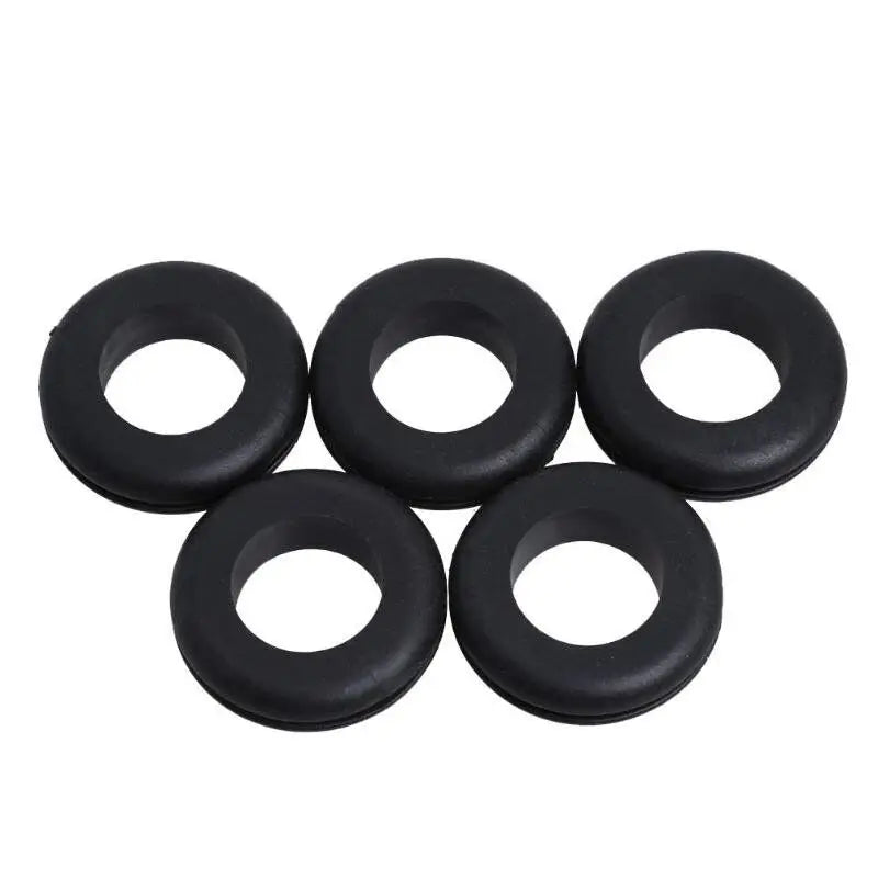 200pcs 3/5/6/8/10/12/16/20mm Rubber Seal Ring Oil Sealing Grommet Gasket for Protect Wire Cable Hole Protection Ring Shim Was