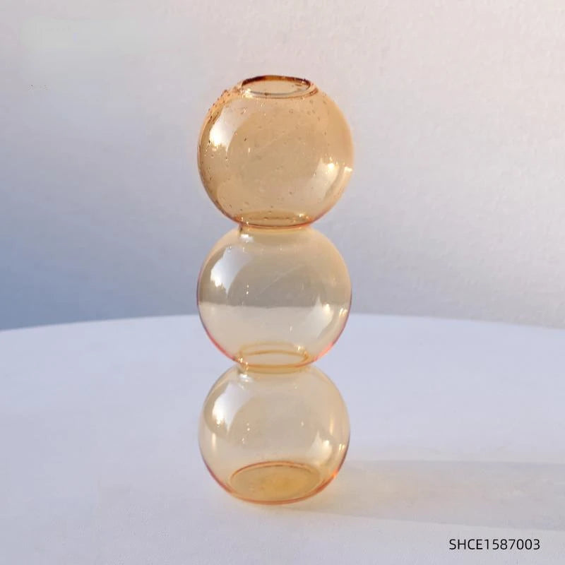 Nordic Glass Vase Home Decor Living Room Decoration Terrarium Flower Vase Plant Pots Decorative Home Accessories Decoration G