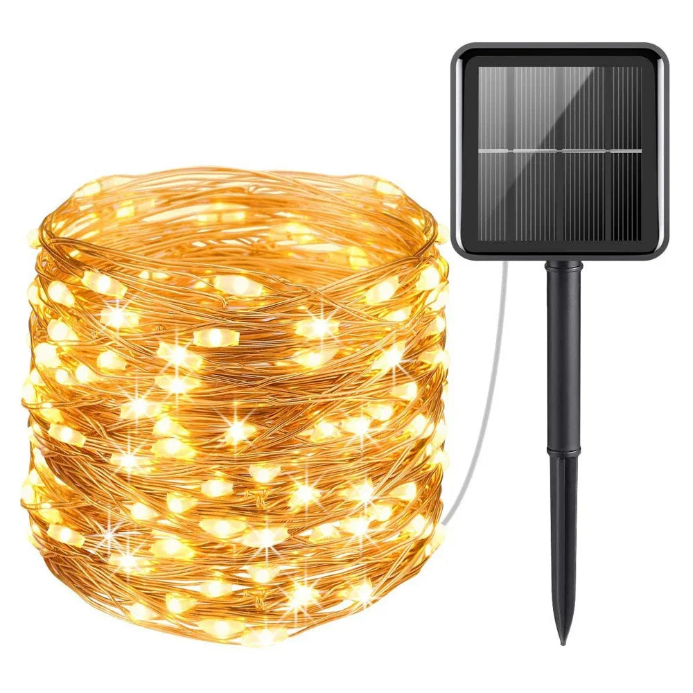 LED Solar Light Outdoor Garden Fairy String Light Led Twinkle Waterproof Lamp for Christmas Patio Tree Party 6m/12m/23m/33m -