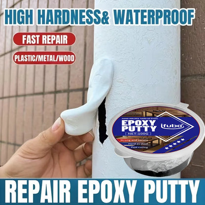Ifubo 100G Epoxy Putty Repair Paste High Hardness Waterproof Fast Cure For Metal Plastic Wood Pipe Crack