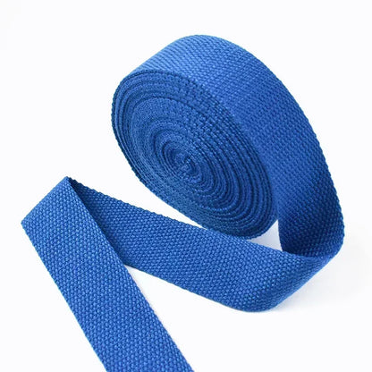 5Meters 1.3mm 20-50mm Cotton Webbings Tape for Bag Strap Backpack Label Ribbon Band Clothes Bias Binding DIY Sewing Accessori