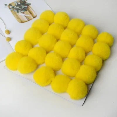 Pompom 5cm 6cm 8cm Fluffy Fur Ball Soft Pompon DIY Pompons For Keychain Sewing On Scarf Hats Shoes Apparel Craft Supplies