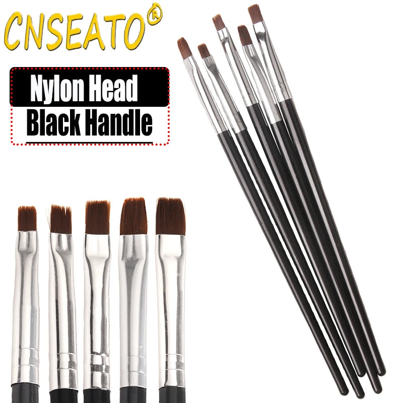 5 Pcs Dental Resin Brush Pens Resin Shaping Brushes For Composite Cement Adhesive Porcelain Teeth Dentist Tools Dentistry Lab