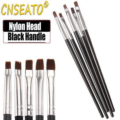 5 Pcs Dental Resin Brush Pens Resin Shaping Brushes For Composite Cement Adhesive Porcelain Teeth Dentist Tools Dentistry Lab