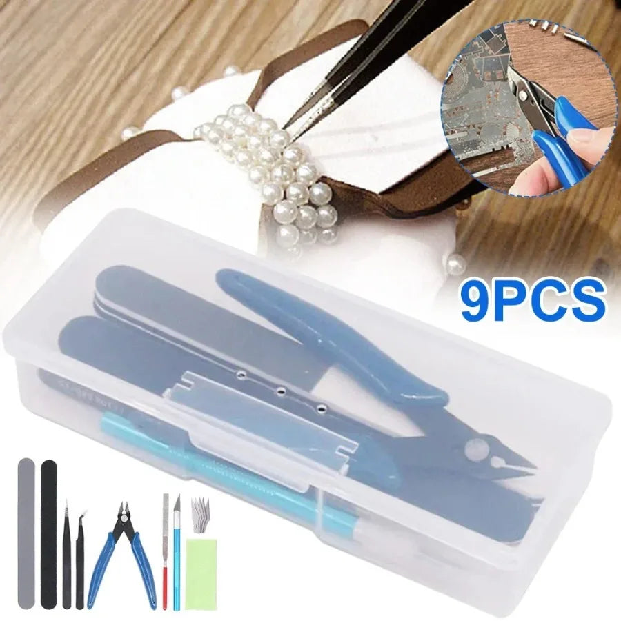 Model Basic Tools Craft DIY Model Car Hobby Building Repairing Assembly Tool Beginner Handmade Scissors Tweezers