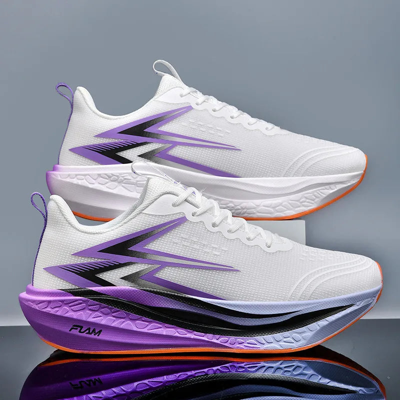 Running Shoes Speciality Marathon Men Sports Breathable Lightweight Carbon Board Women's Comfortable Athletic Nonskid Sneaker