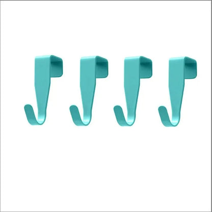 4PCS Cabinet Door Hook Colorful Kitchen Door Rear Hanger Drawer Office Table Key Bag Storage Hook For Home Bathroom Accessori