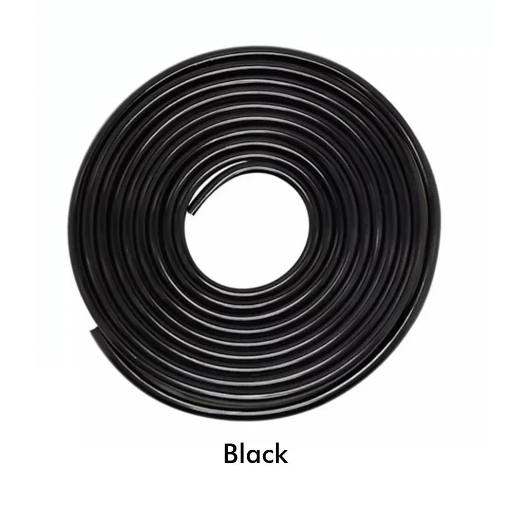 5M Car Bumper Anti Collision Strip Auto Door Edge Protector Strip Anti-collision U Type Trim Rubber Anti-rub Protector Tape -