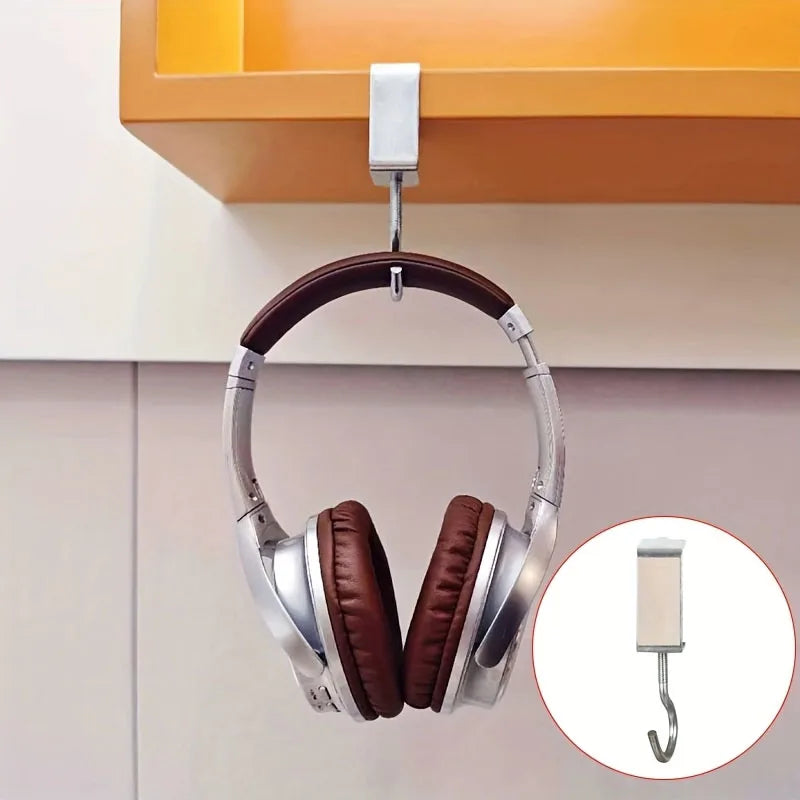 5/10pcs Desktop Hook, Universal Adjustable, No Need to Drill Holes Portable Table Edge Hook, Hanging Backpack, Headphones
