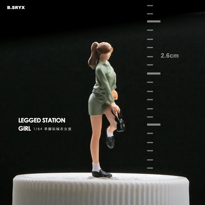 Resin Diorama 1:64 Scale Miniature Figures Garage Scenes Minifigures Model Kit DIY Craft Toys Anime Figure Collectib - EE