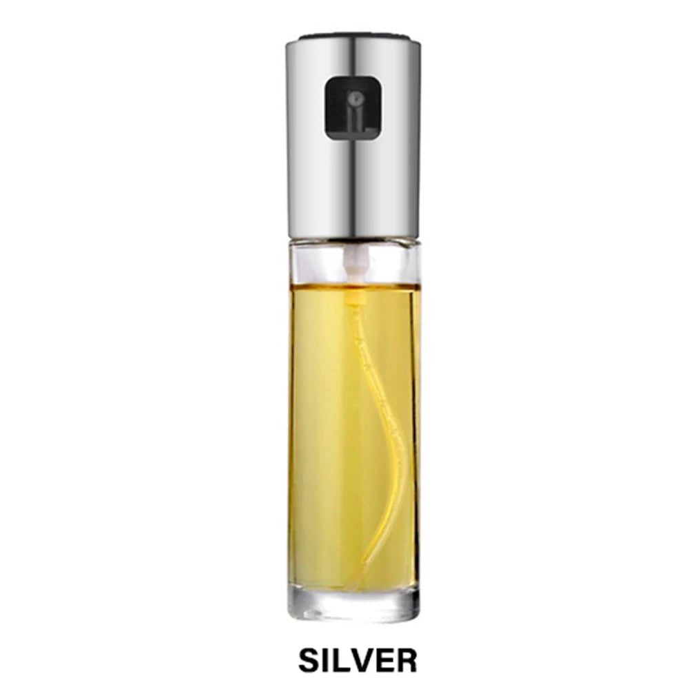 Oil Sprayer for Cooking Olive Oil Spray Bottle Salad Grill BBQ Roasting Kitchen Tool - Silver