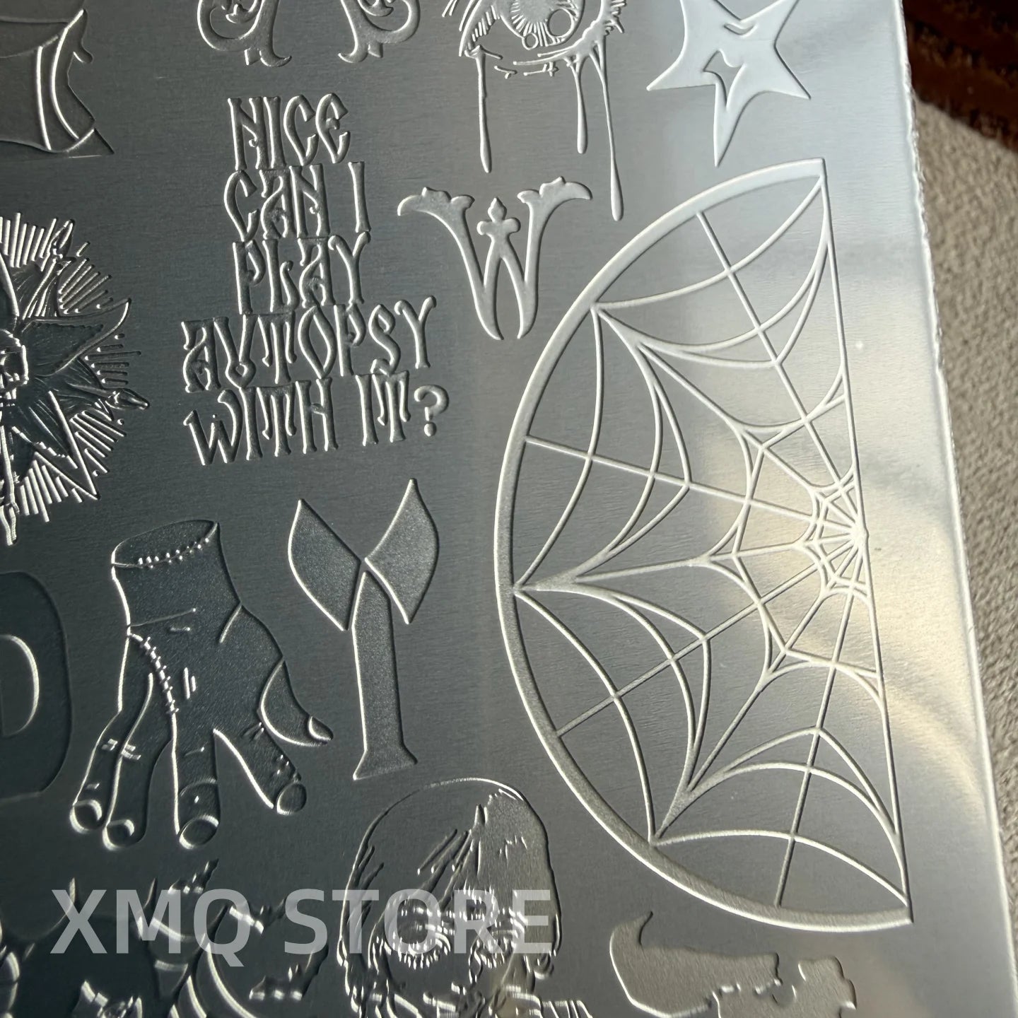 XMQ Nail Art Stamping Plates Handwriting Templates for Creative Design Manicure Tools