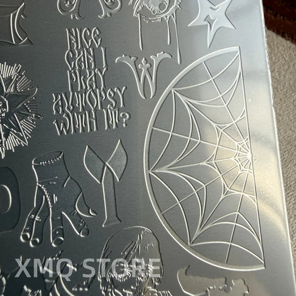 XMQ Nail Art Stamping Plates Handwriting Templates for Creative Design Manicure Tools